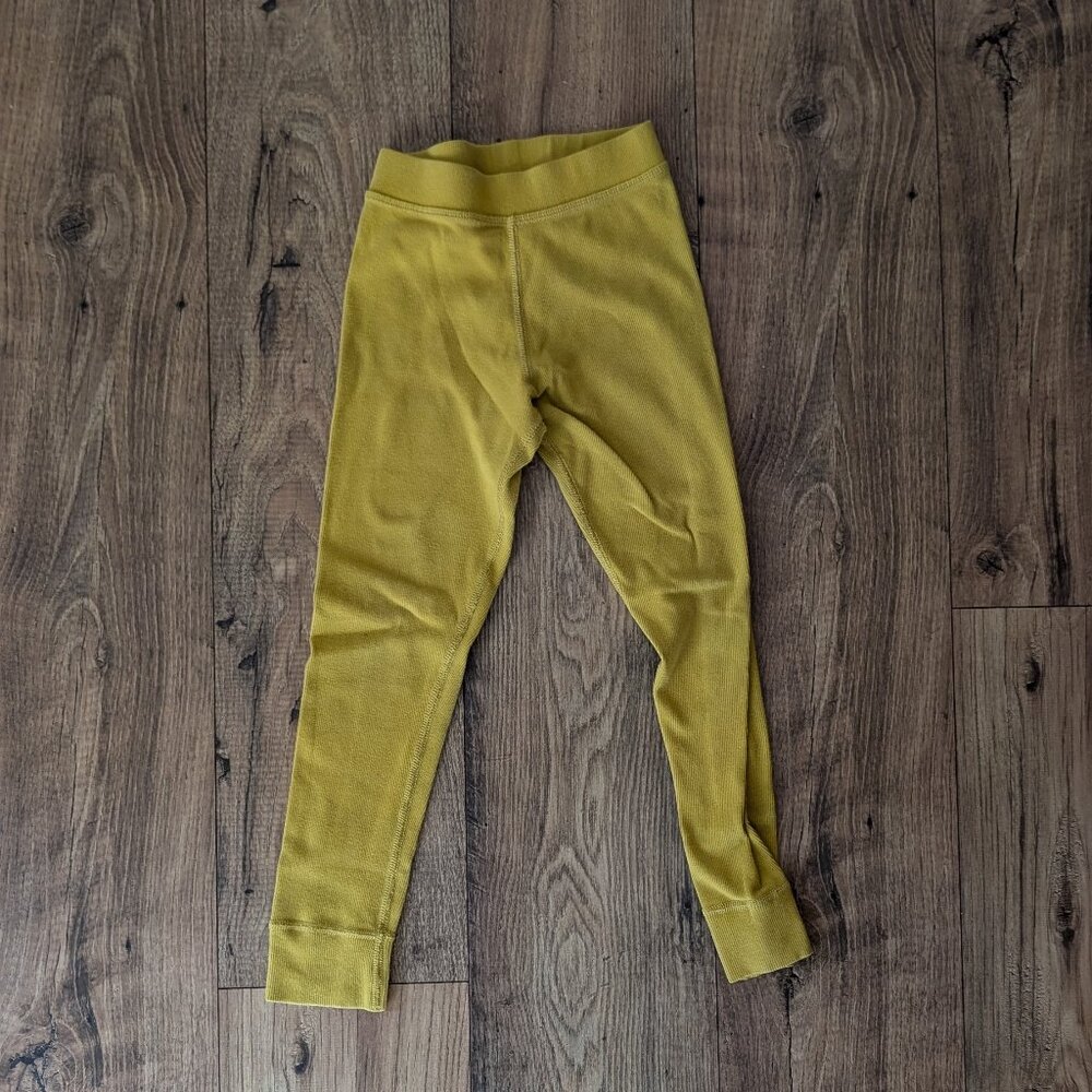 Hanna Andersson Ribbed Leggings in Mustard